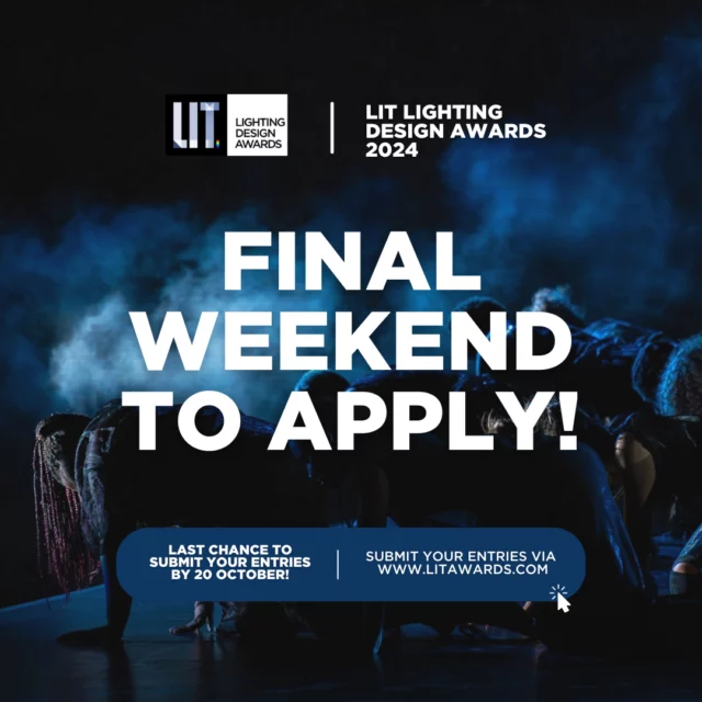 ⁠
📣 LAST WEEKEND FOR SUBMISSIONS! 📣⁠
⁠
This is the final weekend to submit your entries to participate in this year's LIT Lighting Design Awards! ⁠
⁠
From Lighting Product Design and Architectural Lighting Design to Entertainment Lighting Design, now’s your chance to showcase your work on the international stage. 🏆⁠
⁠
Visit https://litawards.com/ to submit your entries today! ⁠
⁠
*Note: A late submission fee for entries submitted after October 20, 2024 will apply.⁠
⁠
Photo: Persephone Reconsiders Her Fate by Eleftheria Deko & Associates, Winners in Stage Lighting ⁠
⁠
#litdesignawards #litdesign #designaward #lightingdesign #awards #lighting